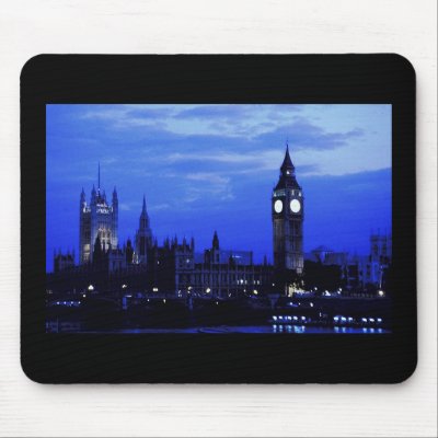 Big Ben London Skyline Mouse Pads by alternateworlds