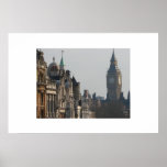 Big Ben peeks over the skyline posters