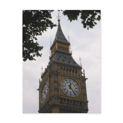 big ben post cards by cardart