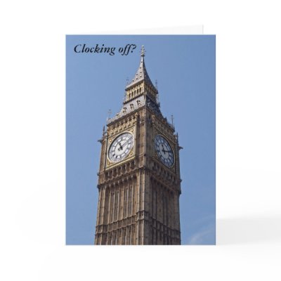 Big Ben Retirement Card by BlackTiePictures