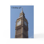 Big Ben Retirement Card