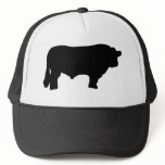 big black angus bull mesh hats