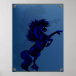 Big Black Stallion Poster