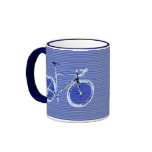 big blue bike double-sided mug