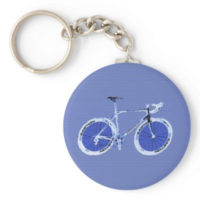 big blue bike keychain by Cat_Lover_Boutique