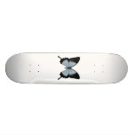 Big Blue & Black Butterfly Custom Skate Board