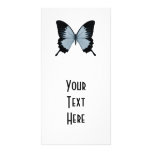 Big Blue & Black Butterfly Photo Card