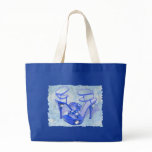Big Blue Bling Canvas Bag