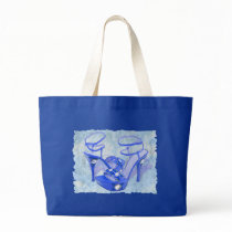 Big Blue Bling Canvas Bag