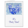 Big Blue Bling Greeting Card