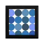 Big Blue Polka Dots Jewelry Boxes