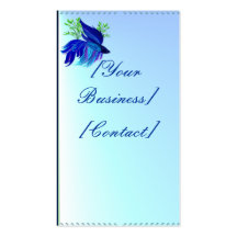 Big Blue Siamese Fighting Fish Business Card