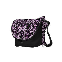 Big Bold Damask (Pink) Commuter Bag