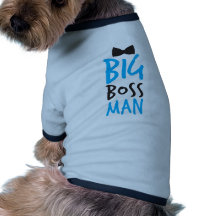 Big boss man nice Bossy design with a bow tie Dog Tshirt