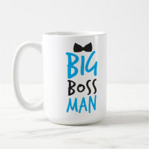 Big boss man nice Bossy design with a bow tie Coffee Mugs