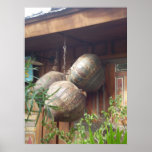BIG BRASS POTS HANGING posters
