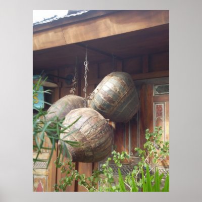 BIG BRASS POTS HANGING POSTERS by bonnievoyage