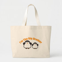 Big Bro Penguin Tote Bag