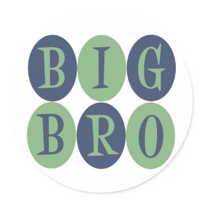 Big Bro stickers by tshirtfun