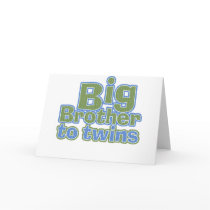 Big Bro - Twins Greeting Card