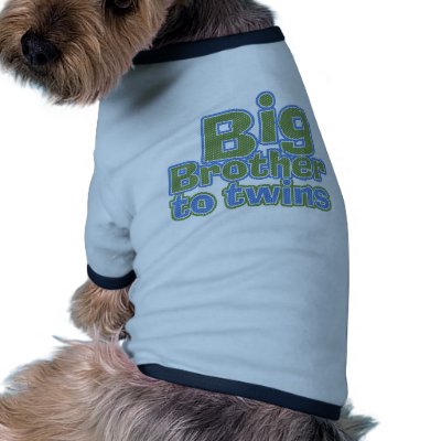 Big Bro - Twins Dog Clothing by bubblegumdesigns