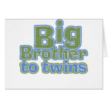 Big Bro - Twins Greeting Card