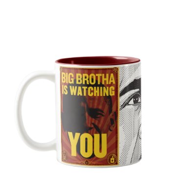 Big Brotha Is Watching You Mug by Libertymaniacs