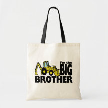 Big Brother Backhoe Tote Bags