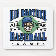 Big Brother Baseball Blue Helmet Mouse Mat