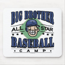Big Brother Baseball Navy Helmet Mousepads