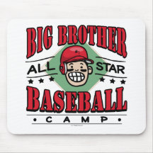 Big Brother Baseball Red Helmet Mousemats