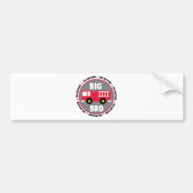 Big Brother Fire Truck Bumper Stickers