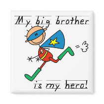 Big Brother Hero Tshirts and Gifts Fridge Magnets