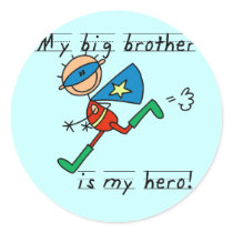 Big Brother Hero Tshirts and Gifts Round Sticker