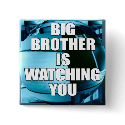 Big Brother Is Watching You Pinback Button by irregulargoods