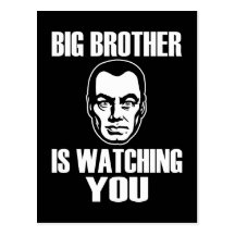 Big Brother is Watching You Post Card