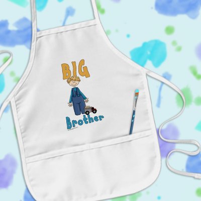 Big Brother Little Boy 10 Apron by Kids_Gifts