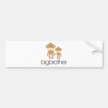 Big Brother Monkey T-shirt Bumper Sticker