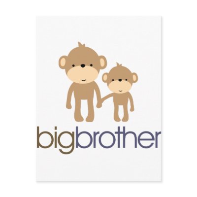 Big Brother Monkey T-shirt by zoeysattic