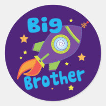 Big Brother Rocket Ship Sibling Sets Sticker