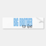 Big Brother To Be (Blue Block Font) Bumper Sticker