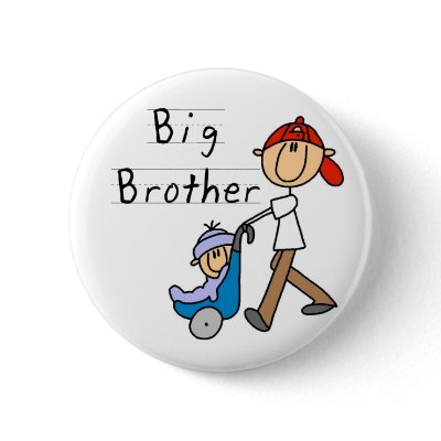 Big Brother With Little Brother Pin by familymembers