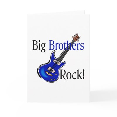 Big Brothers ROCK! Cards by ifbabycouldtalk