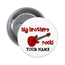Big Brothers Rock! with guitar Button