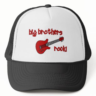 Big Brothers Rock! with Guitar Mesh Hats by kustomizedkids