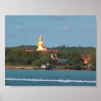 Big Buddha Island, Thailand Print by zaraward