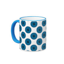 Big Buttons (torquoise) Mugs