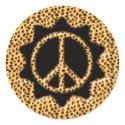 BIG CAT PEACE SIGN stickers