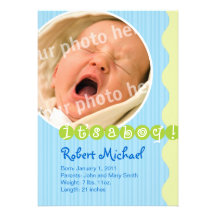 Big circle birth announcement