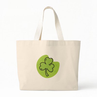 "Big Clover" St. Patrick's Day Design Canvas Bag by Eholidayz